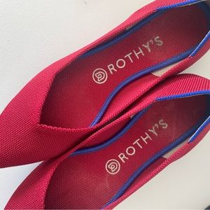 Chili Red The Point Rothy’s size 8